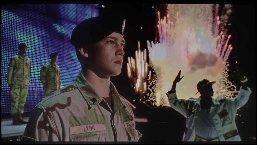 Review LG UR781 section HDR effect quality, scene “Billy Lynn”