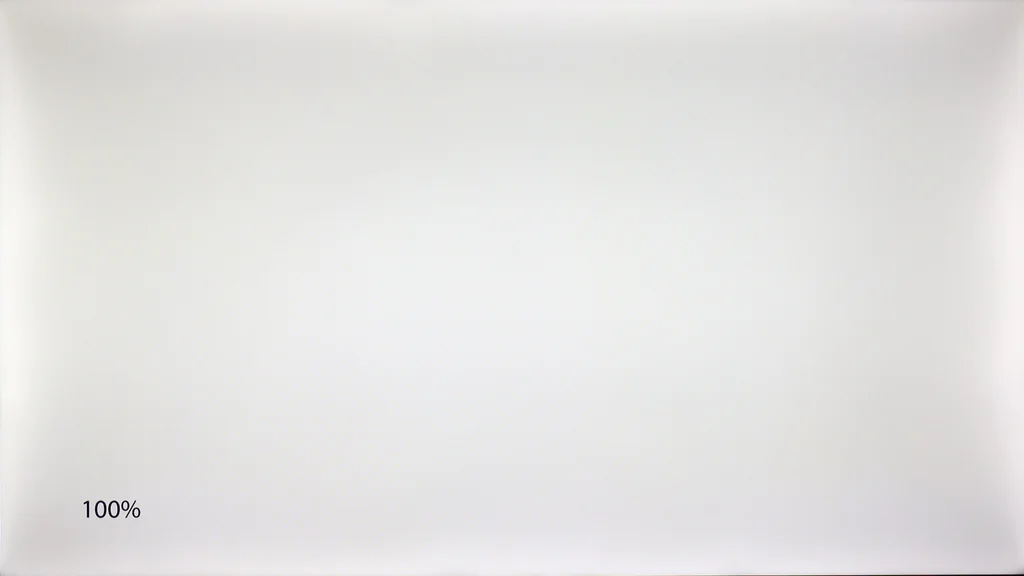 Review Hisense A6N section Panel details / Panel uniformity and thermography