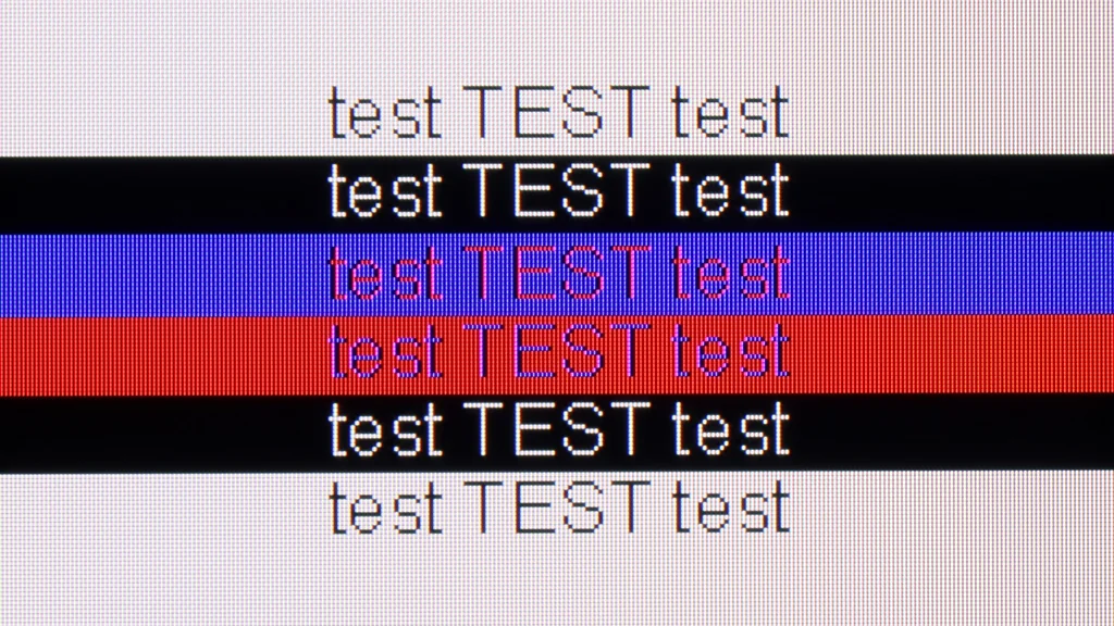 Review Philips The One (PUS8959 / PUS8919 / PUS8909 / PUS8949 section Computer compatibility, font readability test