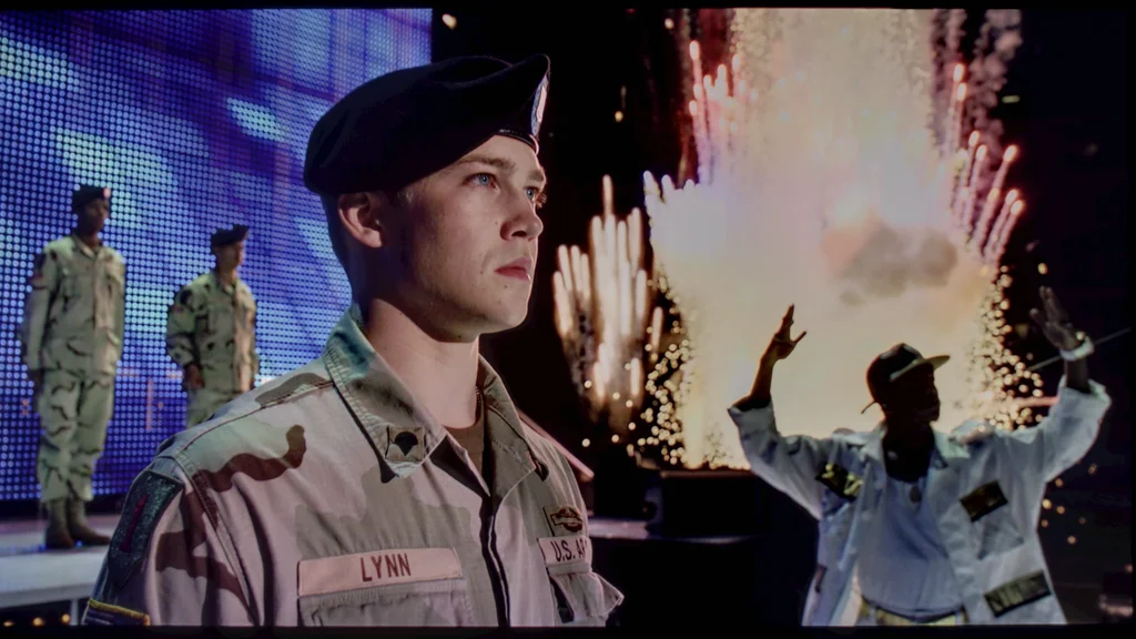 Review Samsung QLED Q70D / Q74D / Q77D section HDR effect quality, scene “Billy Lynn”
