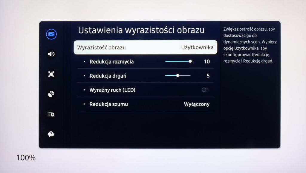 Review Samsung QLED Q70D / Q74D / Q77D Blur and motion smoothness