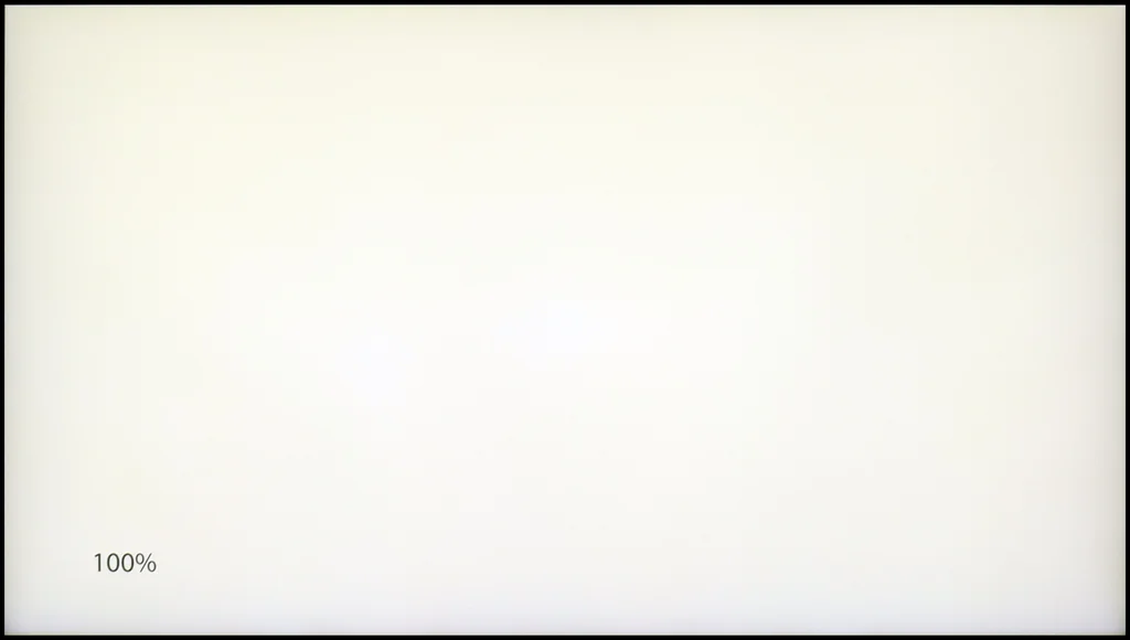 Review Samsung QLED Q70D / Q74D / Q77D section Panel details / Panel uniformity and thermography