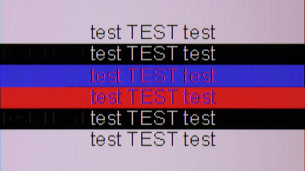 Review Hisense U7NQ section Computer compatibility, font readability test
