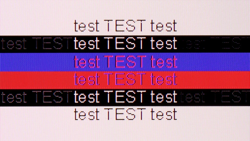 Review TCL P755 section Computer compatibility, font readability test