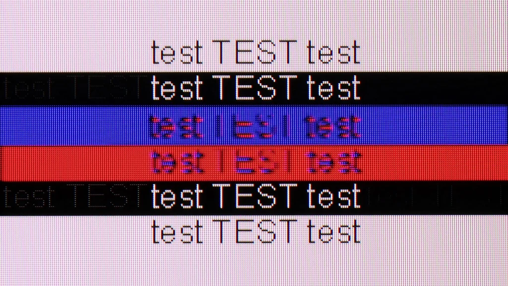 Review Sharp FQ8 section Computer compatibility, font readability test