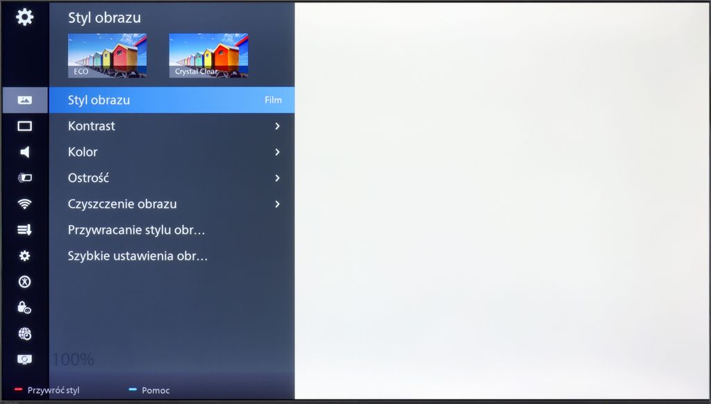 Test Philips PUS8079 Smużenie i płynność ruchu