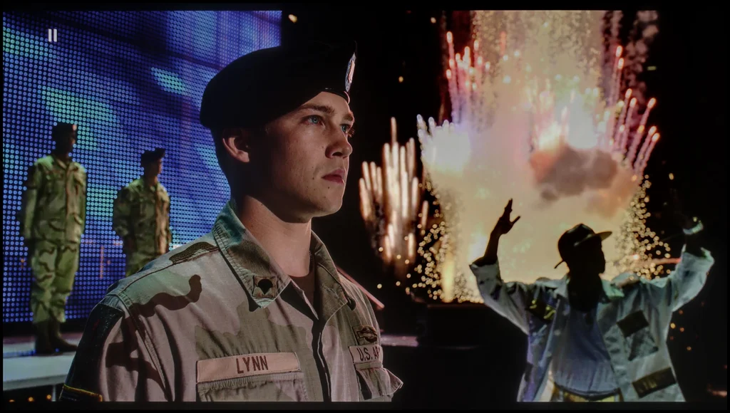 Review Sony Bravia 8 (XR80) section HDR effect quality, scene “Billy Lynn”