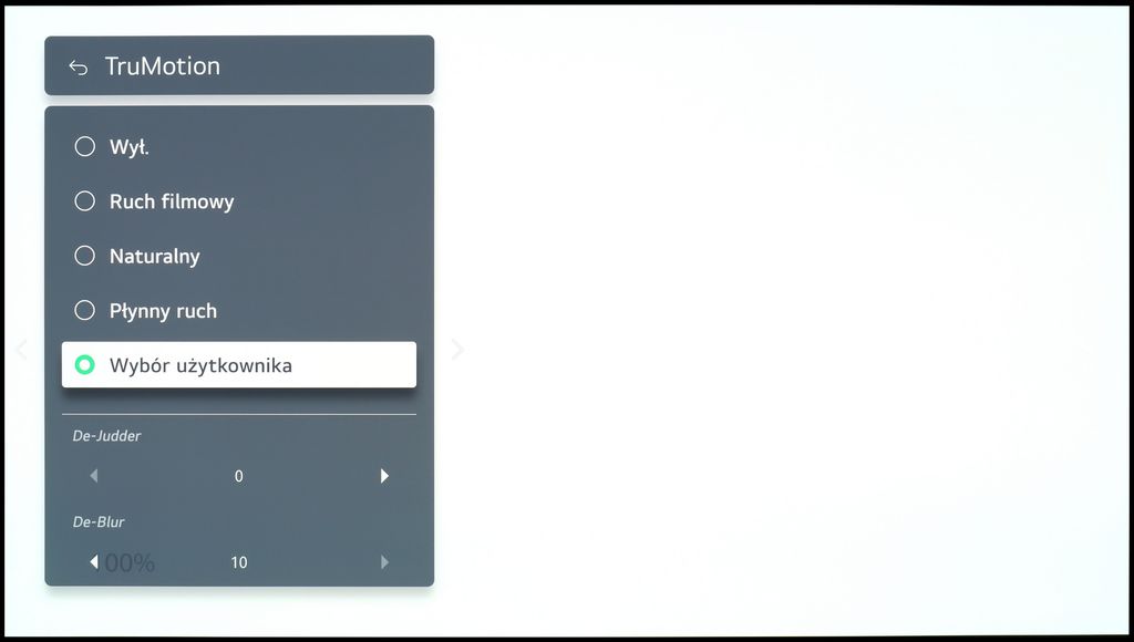 Review LG OLED C4 Blur and motion smoothness
