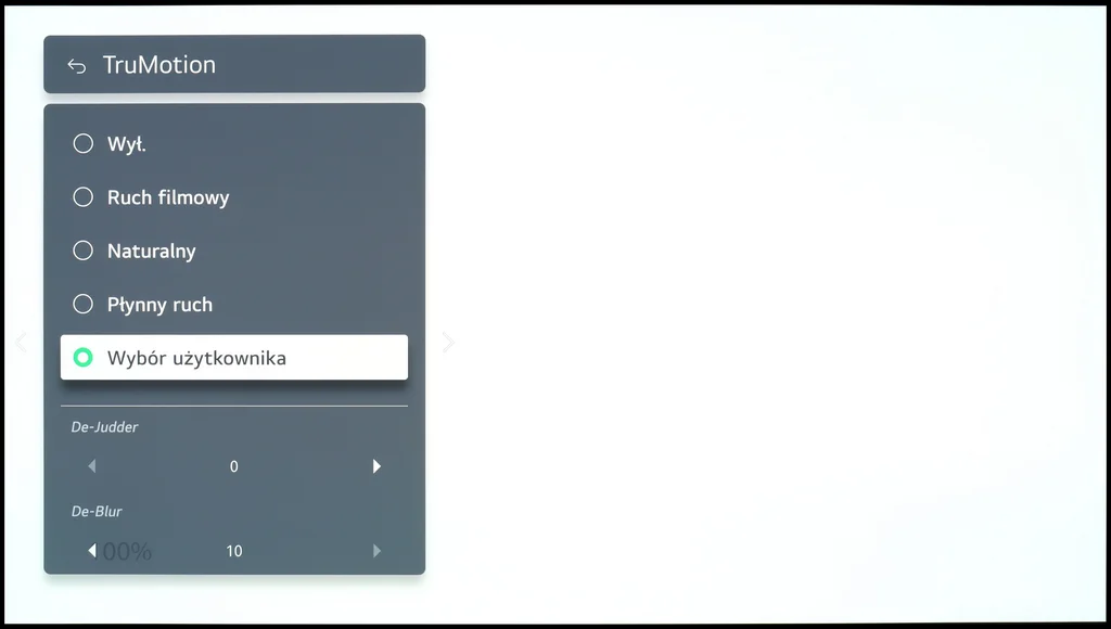 Review LG OLED C4 Blur and motion smoothness