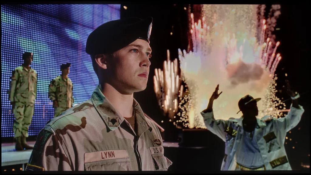 Review LG OLED C4 section HDR effect quality, scene “Billy Lynn”