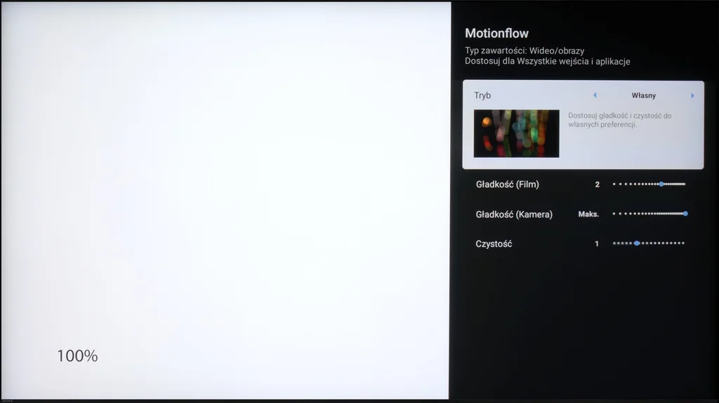 Test Sony Bravia 9 (XR90) Smużenie i płynność ruchu