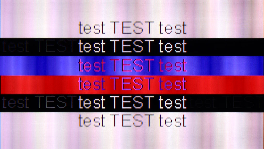 Review Samsung Q60D / Q67D / Q68D section Computer compatibility, font readability test