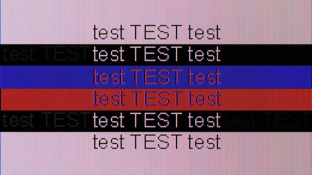 Review LG NANO82T6B section Computer compatibility, font readability test