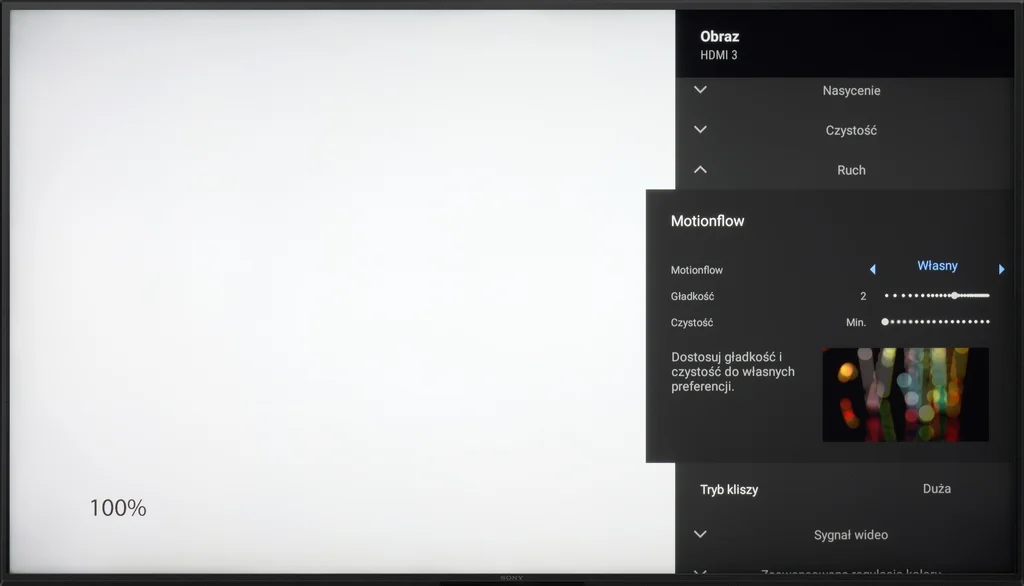 Review Sony X75WL Blur and motion smoothness