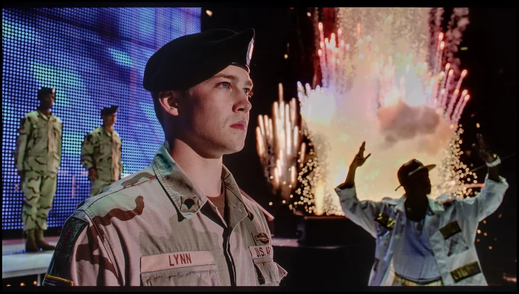 Review Sony A95L section HDR effect quality, scene “Billy Lynn”