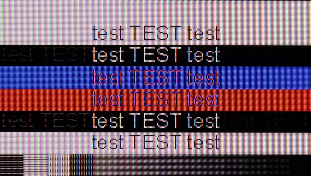 Review Samsung The Frame LS03D  section Computer compatibility, font readability test