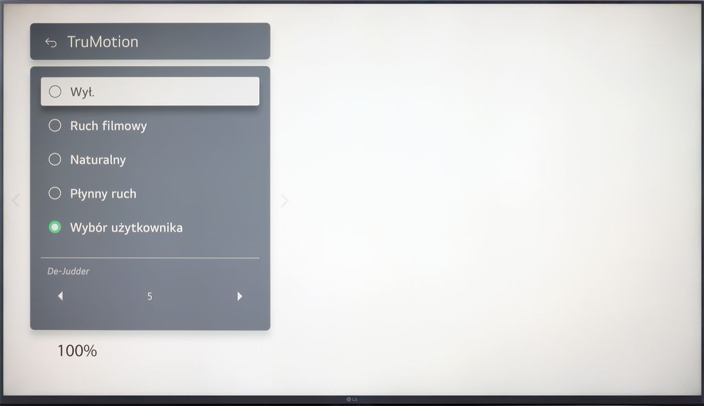 Test LG UT8100 (IPS) Smużenie i płynność ruchu