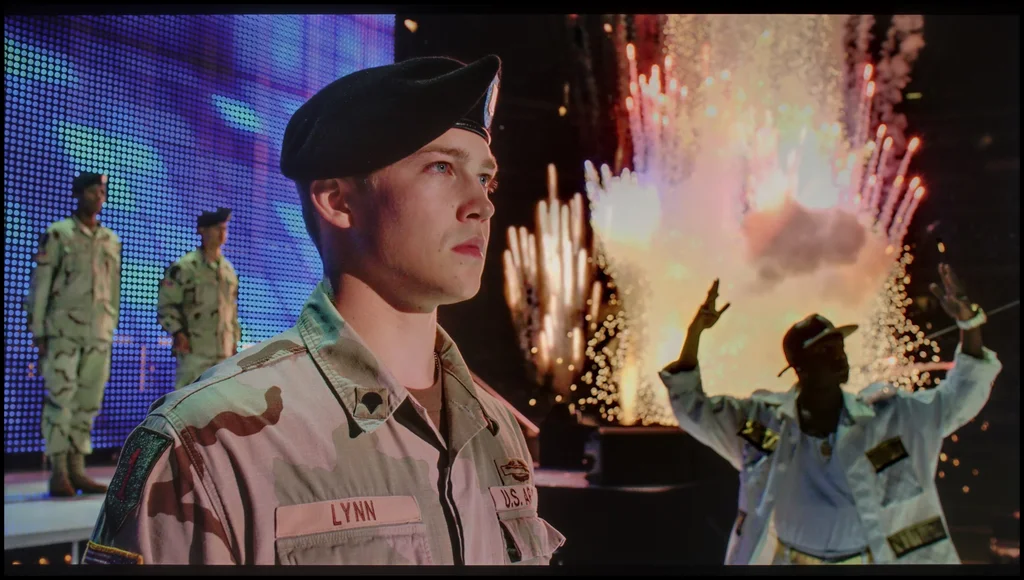 Review LG QNED91T6A section HDR effect quality, scene “Billy Lynn”