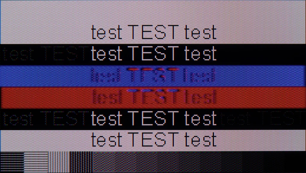 Review Sharp GR8 section Computer compatibility, font readability test