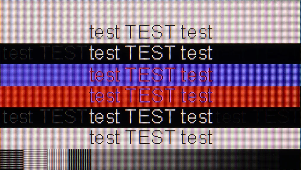 Review Panasonic W70A section Computer compatibility, font readability test