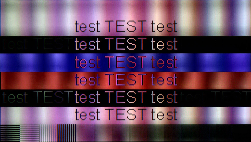 Review Xiaomi S Mini 2025 section Computer compatibility, font readability test