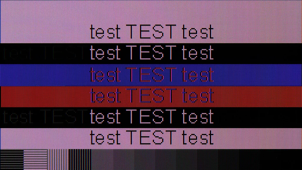 Review Hisense U6NQ section Computer compatibility, font readability test