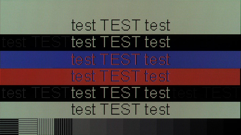 Review Panasonic Z85A section Computer compatibility, font readability test