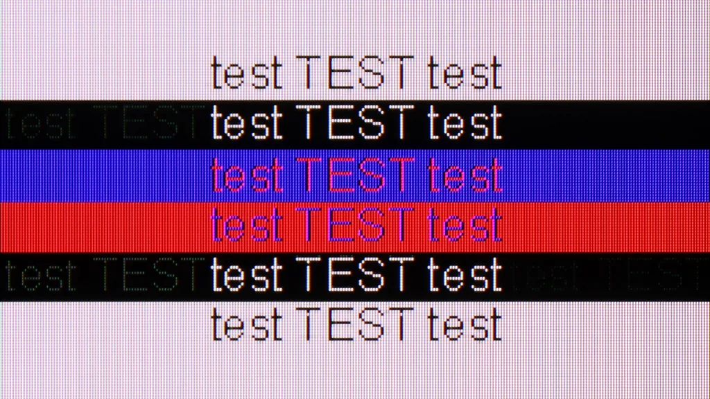Review TCL C655 / C69B 98' section Computer compatibility, font readability test