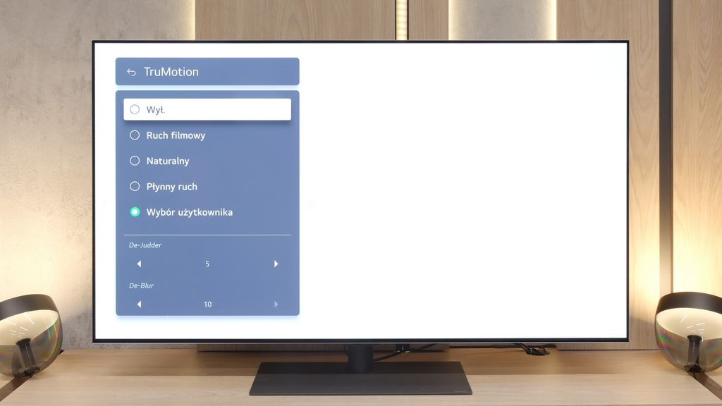 Test LG OLED G5 Smużenie i płynność ruchu