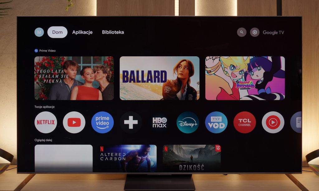 Test TCL C8K / QM8K Wygląd telewizora
