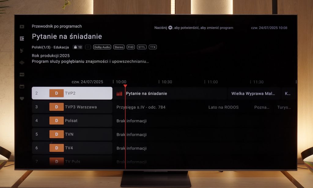 Test TCL C8K / QM8K Wygląd telewizora