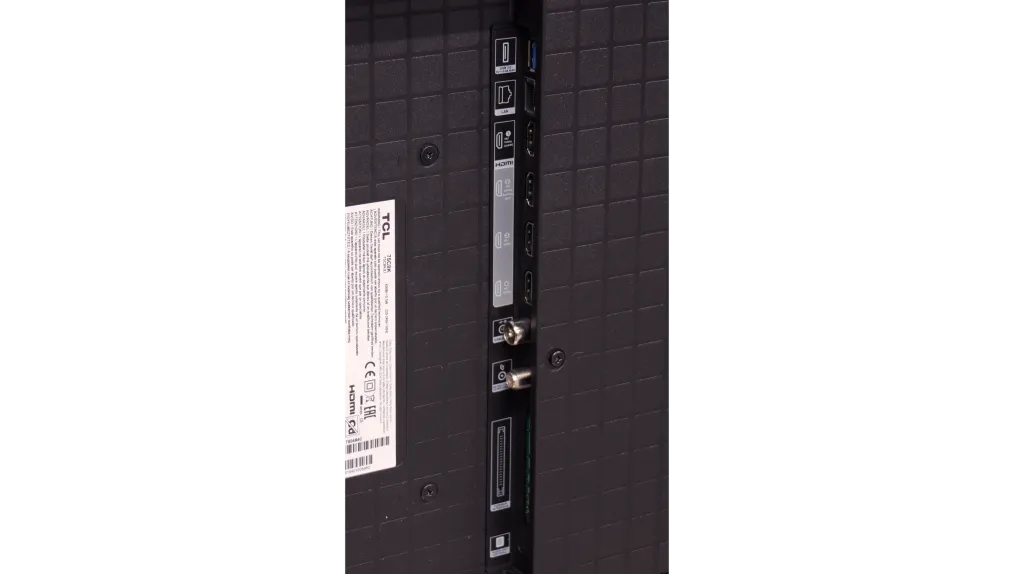 Review TCL C8K Appearance of the TV