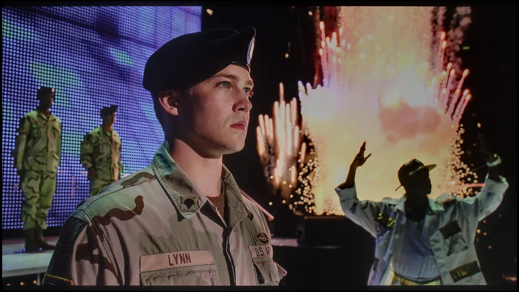 Review Samsung U8000F (IPS) section HDR effect quality, scene “Billy Lynn”