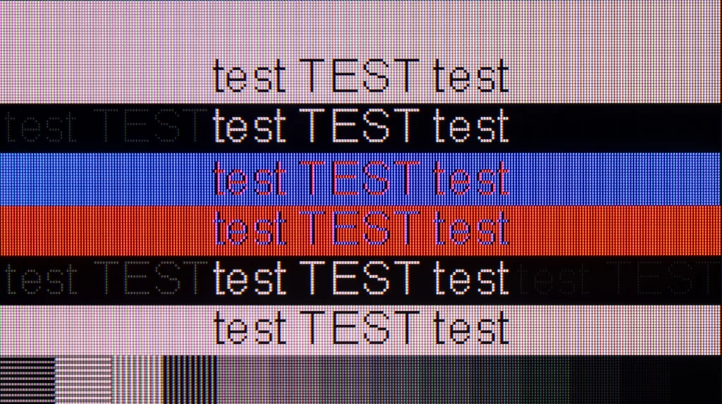 Review Samsung U8000F (IPS) section Computer compatibility, font readability test