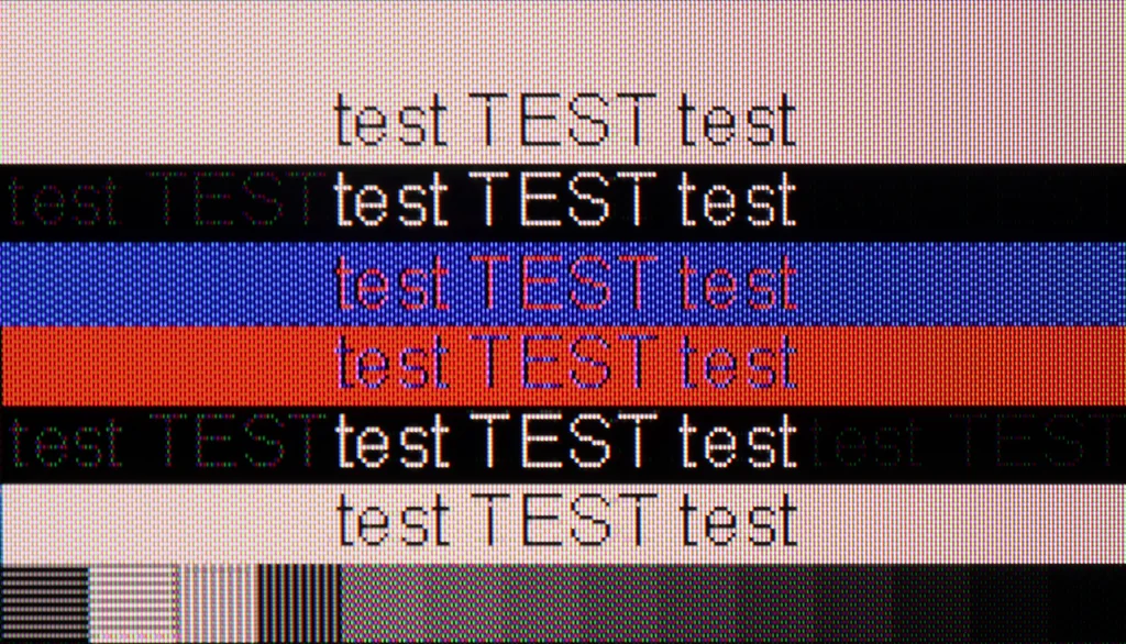 Review TCL P7K / P79K section Computer compatibility, font readability test