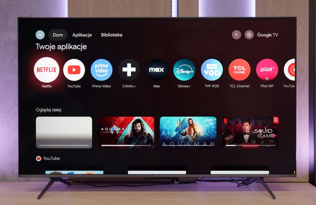 Review TCL C6K Appearance of the TV