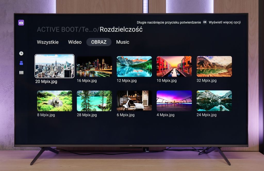 Test TCL C6K Wygląd telewizora