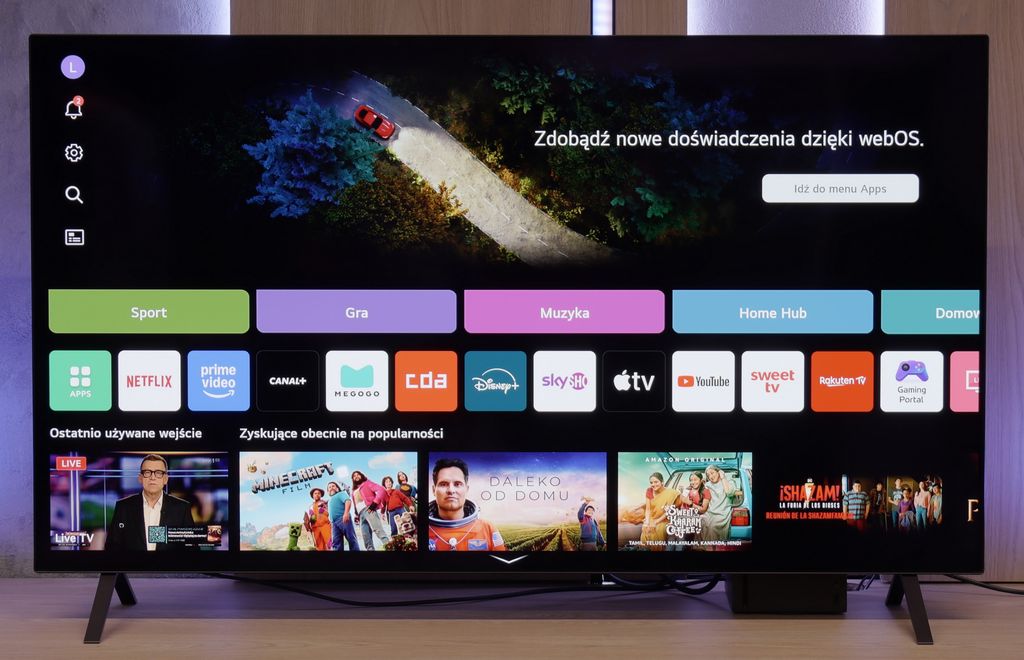 Review LG OLED B5 Appearance of the TV