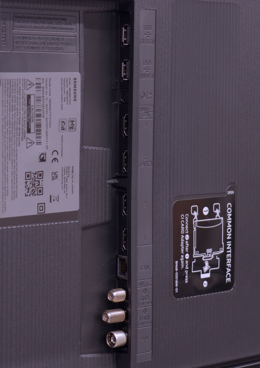 Test Samsung Neo QLED QN70F / QN74F / QN77F Wygląd telewizora