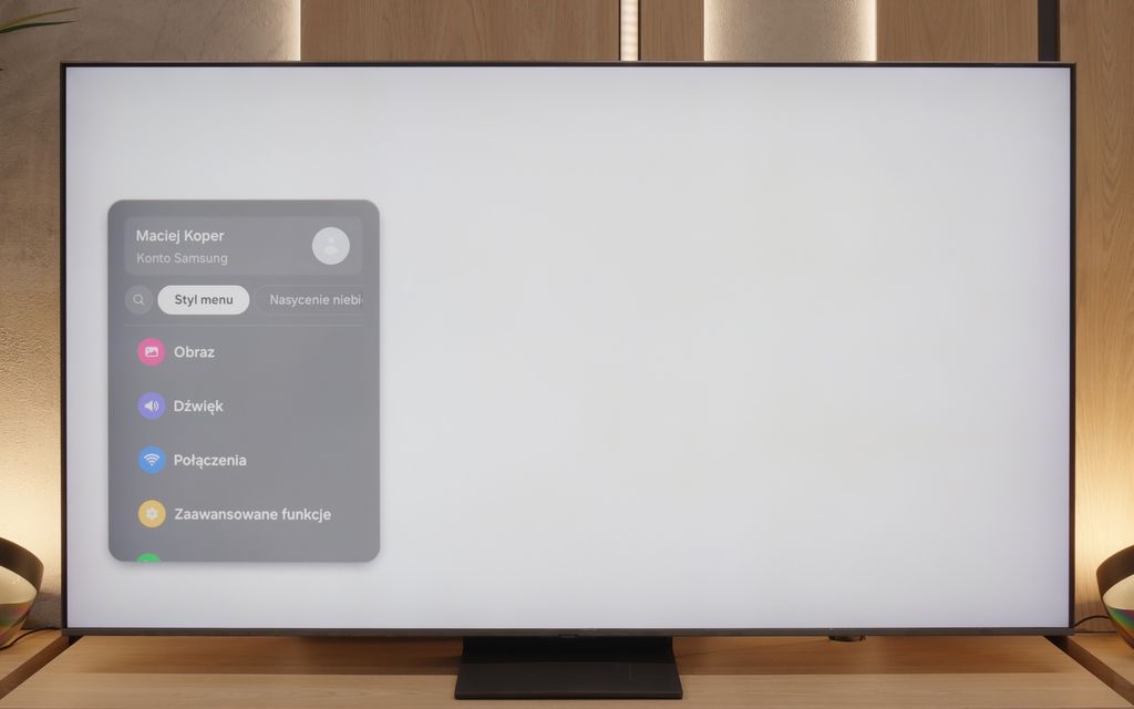 Test Samsung QN80F Wygląd telewizora