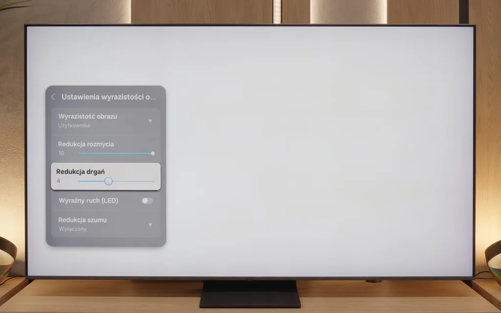 Review SAMSUNG QN80F Blur and motion smoothness