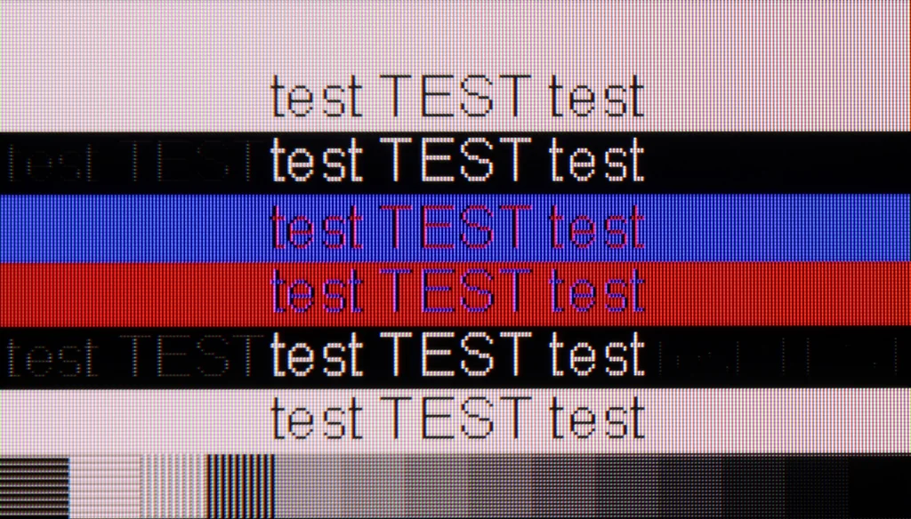 Test Samsung The Frame 2025 (LS03F) sekcja Współpraca z komputerem, test czytelności czcionek