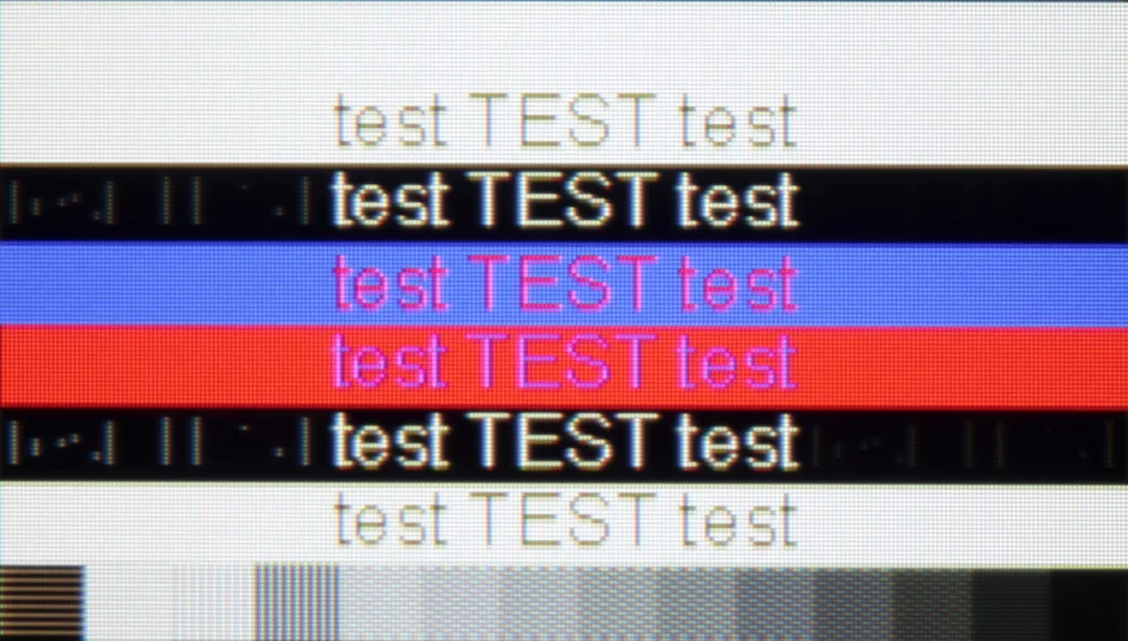 Review Samsung QN900F section Computer compatibility, font readability test