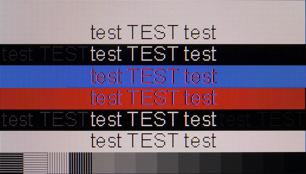 Test LG UA75006LA (IPS) sekcja Współpraca z komputerem, test czytelności czcionek
