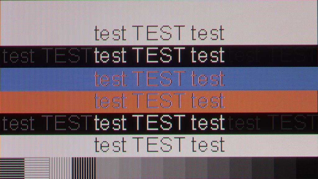 Review Sony Bravia 8 MK2 section Computer compatibility, font readability test