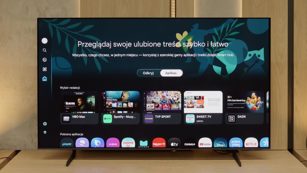 Review Samsung S85F OLED Appearance of the TV