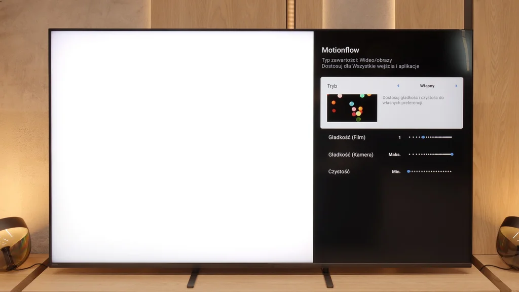 Review Sony BRAVIA 5 (XR5)  Blur and motion smoothness