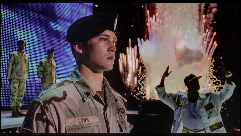Review SAMSUNG OLED S95F (QD-OLED) section HDR effect quality, scene “Billy Lynn”
