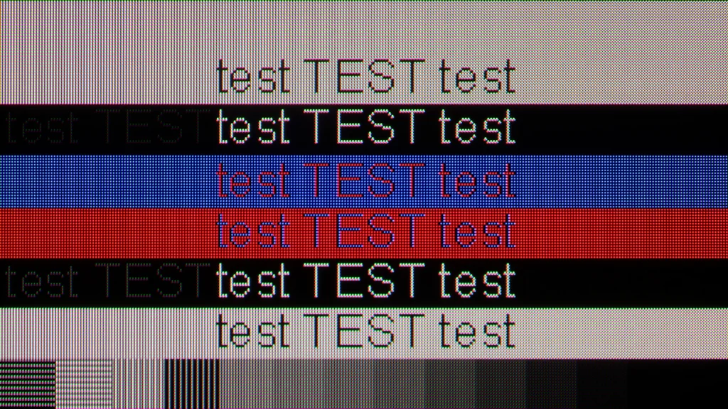 Review SAMSUNG OLED S95F (QD-OLED) section Computer compatibility, font readability test