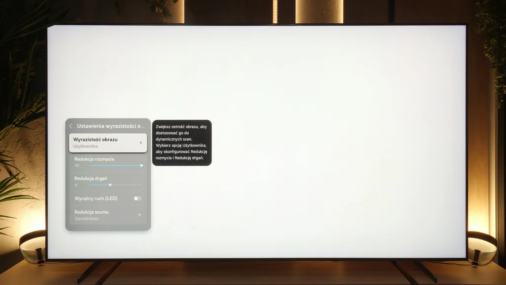 Test Samsung QN80F 100" Smużenie i płynność ruchu